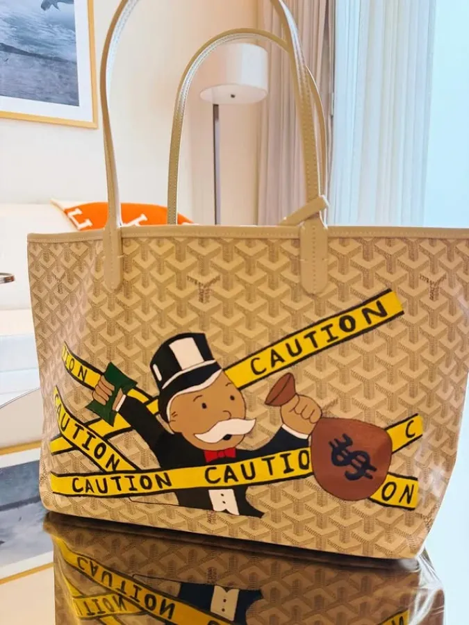 Goyard Saint Louis GM with Monopoly Man