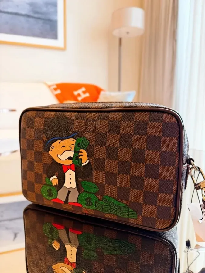 Louis Vuitton Monogram Bag with Monopoly Man