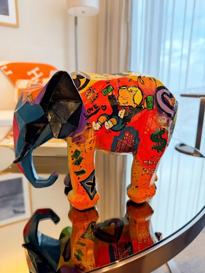 Monopoly and Richie Rich Embroidered Elephant